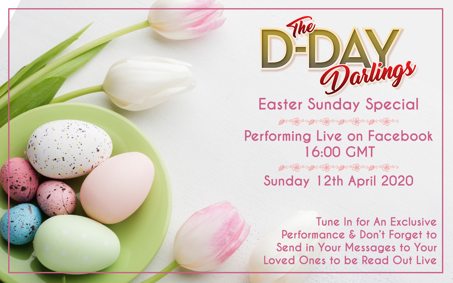 We’ll Meet Again… on Easter Sunday with another live broadcast